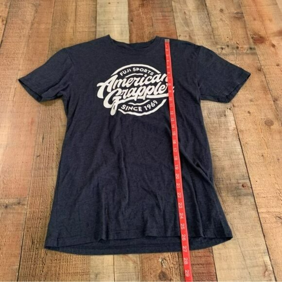 Fuji sports American grappler short sleeve graphic t-shirt in blue -S - Picture 3 of 7